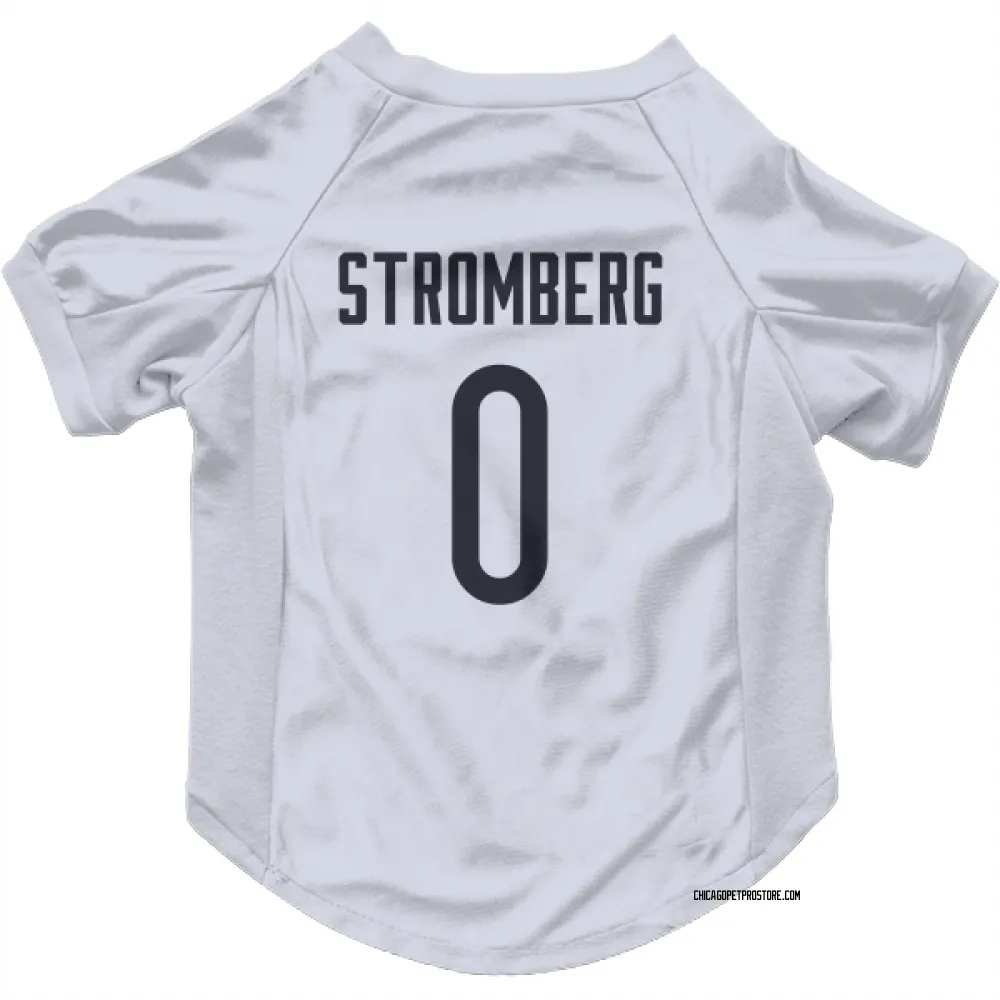 Chicago Bears Ricky Stromberg White Pet Jersey for Dog & Cat