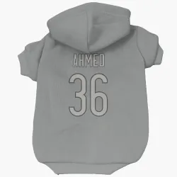 Chicago Bears Salvon Ahmed Charcoal Pet Hoodie for Dog & Cat