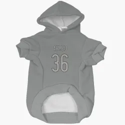 Chicago Bears Salvon Ahmed Charcoal Pet Hoodie for Dog & Cat