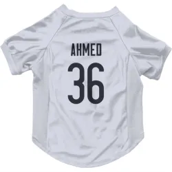 Chicago Bears Salvon Ahmed White Pet Jersey for Dog & Cat