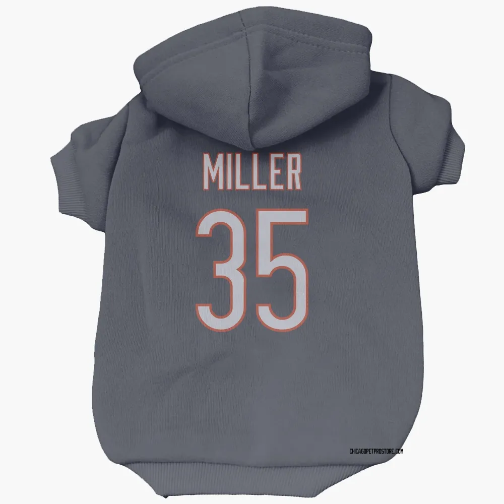 Chicago Bears Scotty Miller Navy Pet Hoodie for Dog & Cat
