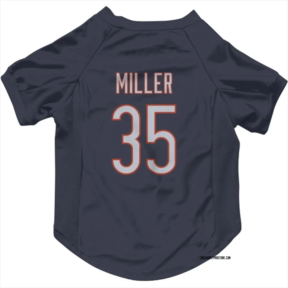 Chicago Bears Scotty Miller Navy Pet Jersey for Dog & Cat