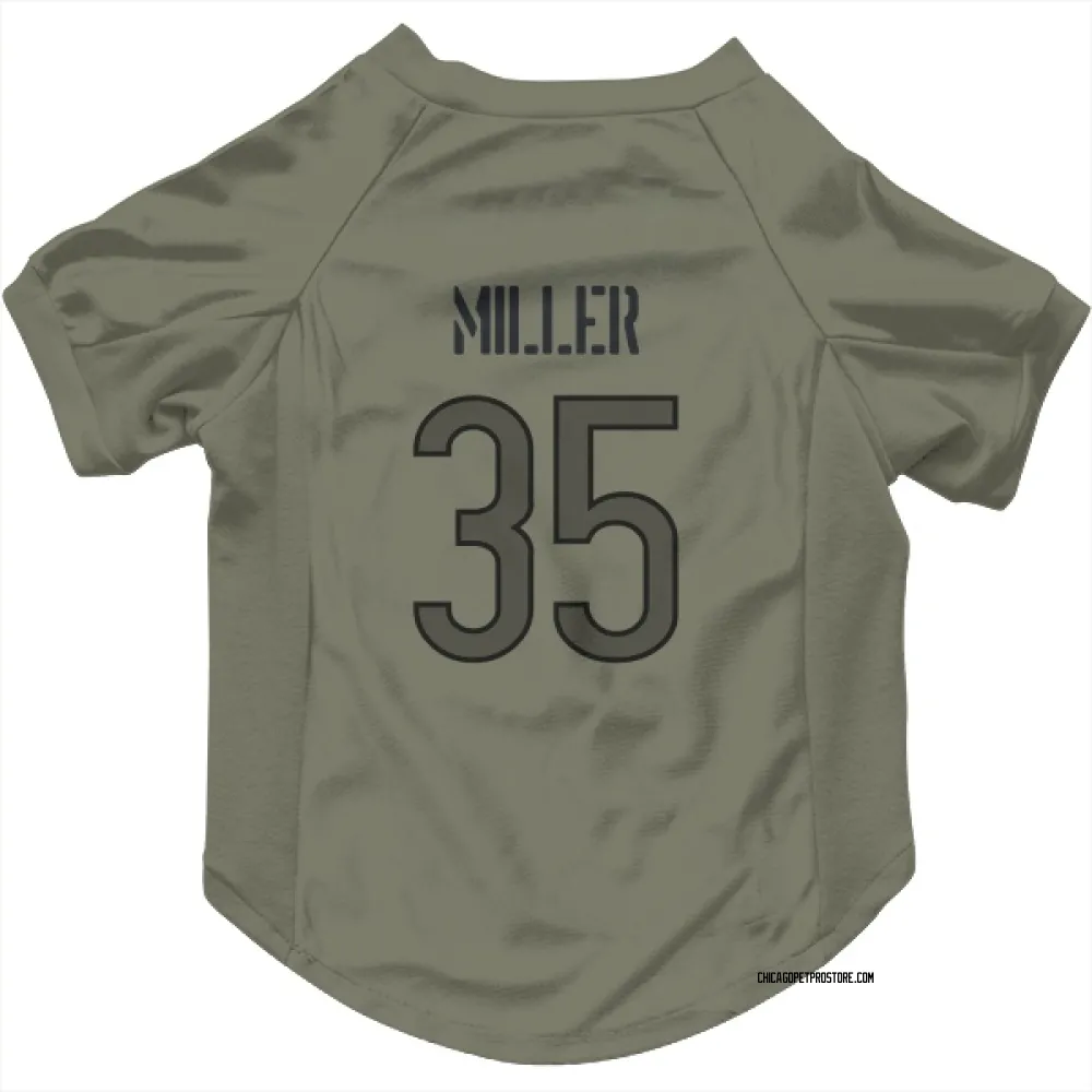 Chicago Bears Scotty Miller Olive Pet Jersey for Dog & Cat