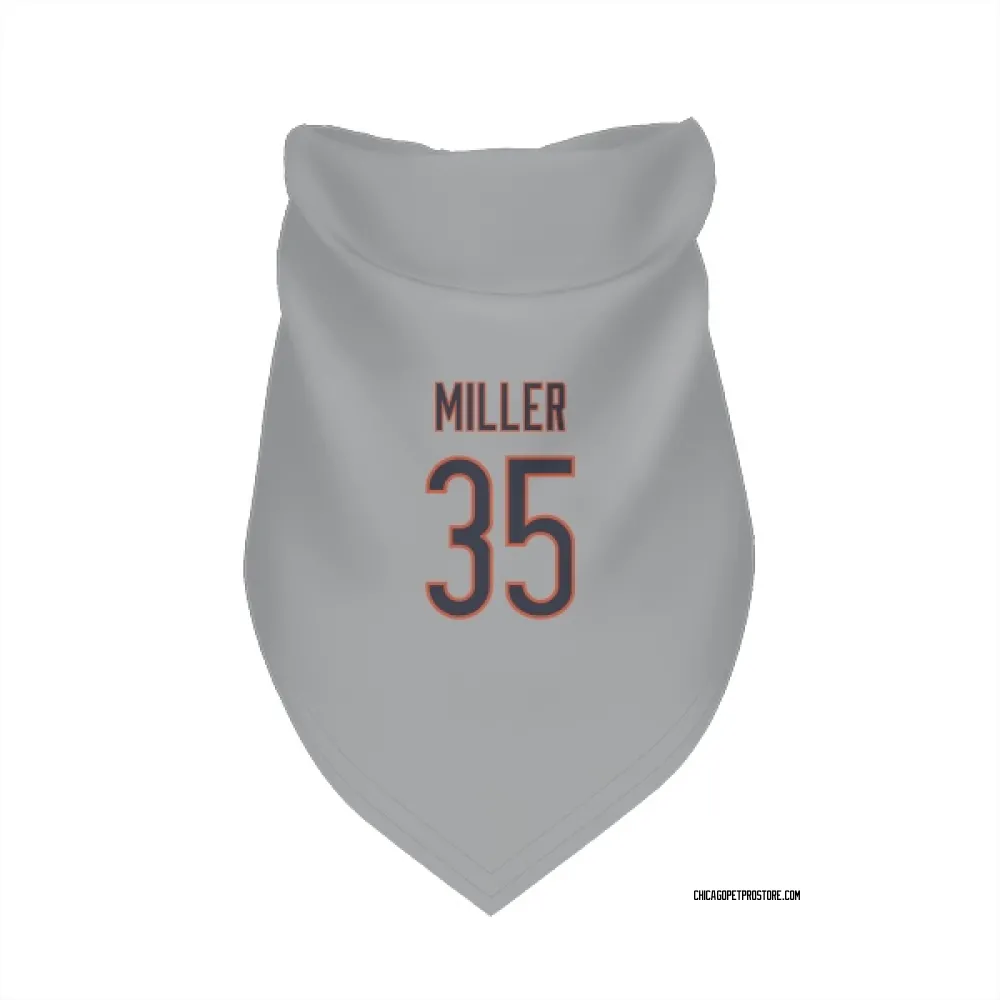 Chicago Bears Scotty Miller Silver Pet Bandana for Dog & Cat