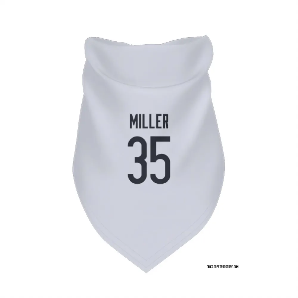 Chicago Bears Scotty Miller White Pet Bandana for Dog & Cat
