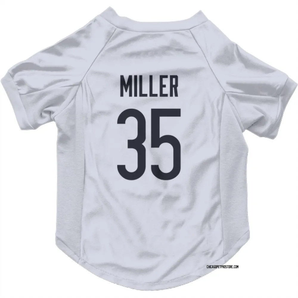 Chicago Bears Scotty Miller White Pet Jersey for Dog & Cat
