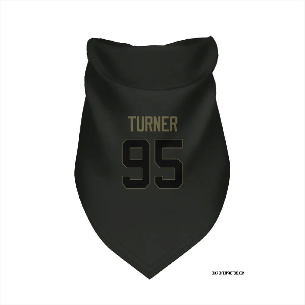 Chicago Bears Shemar Turner Black Service Pet Bandana for Dog & Cat