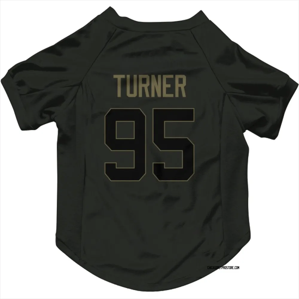 Chicago Bears Shemar Turner Black Service Pet Jersey for Dog & Cat