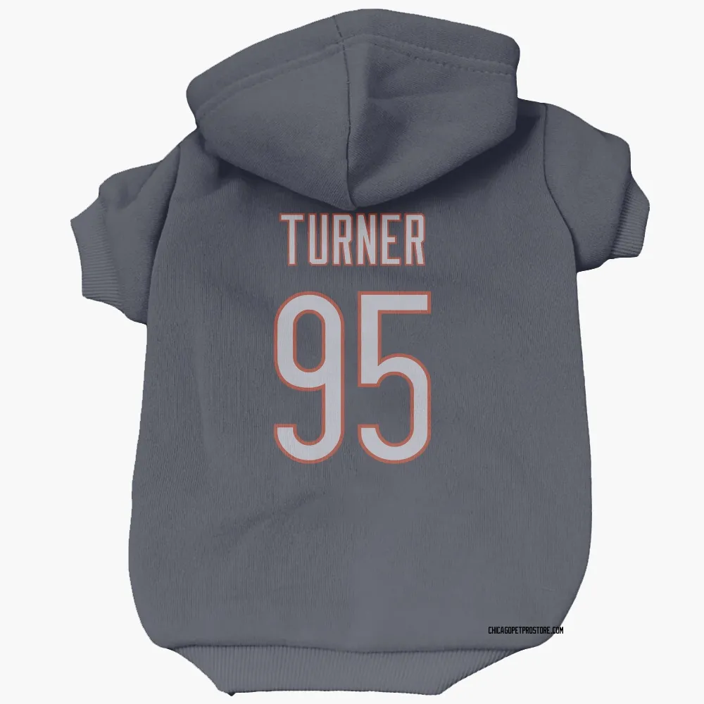 Chicago Bears Shemar Turner Navy Pet Hoodie for Dog & Cat