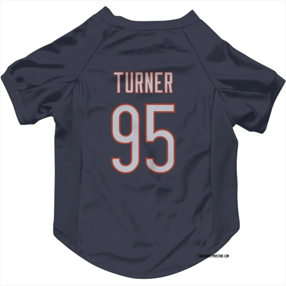 Chicago Bears Shemar Turner Navy Pet Jersey for Dog & Cat