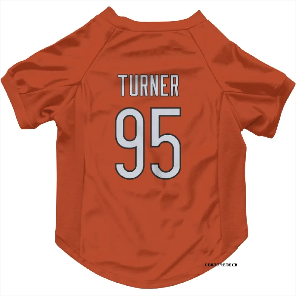 Chicago Bears Shemar Turner Orange Pet Jersey for Dog & Cat