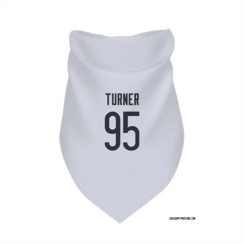 Chicago Bears Shemar Turner White Pet Bandana for Dog & Cat