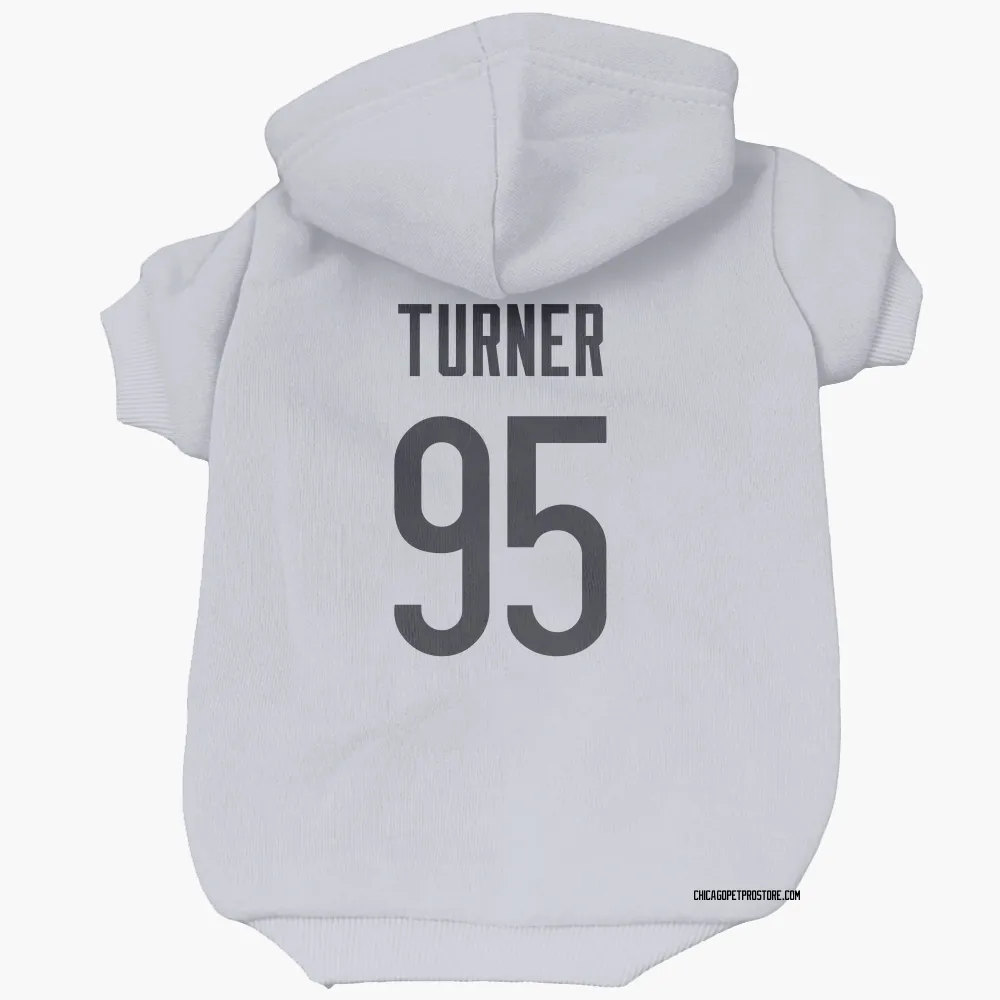 Chicago Bears Shemar Turner White Pet Hoodie for Dog & Cat