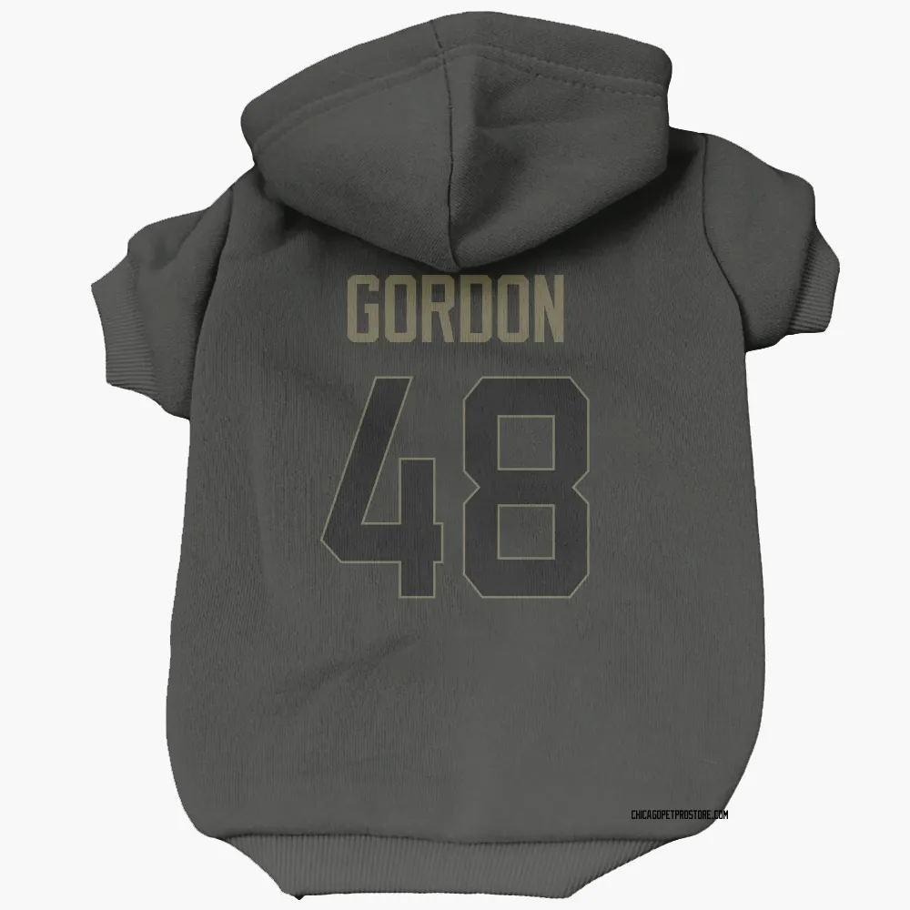 Chicago Bears Thomas Gordon Black Service Pet Hoodie for Dog & Cat