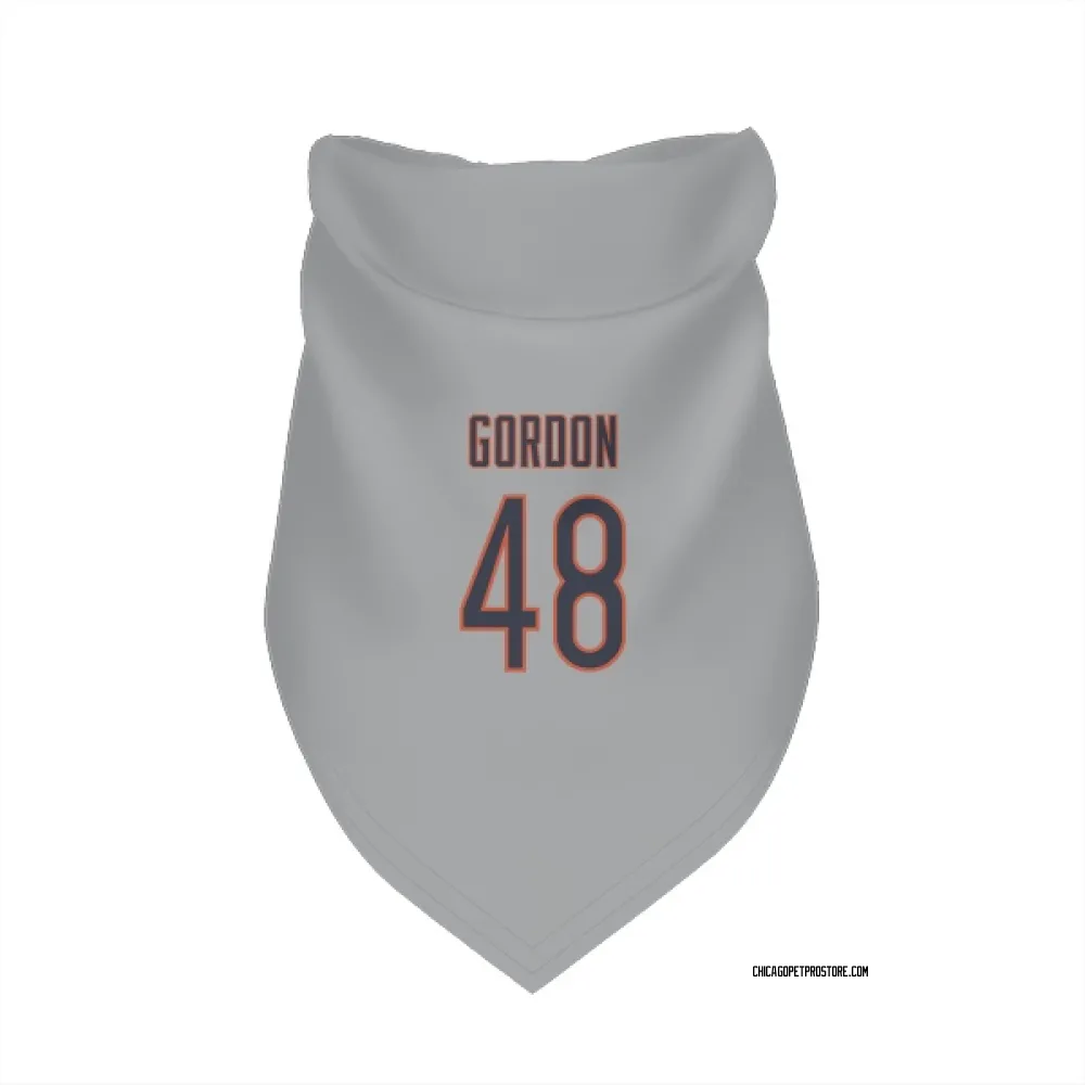 Chicago Bears Thomas Gordon Silver Pet Bandana for Dog & Cat