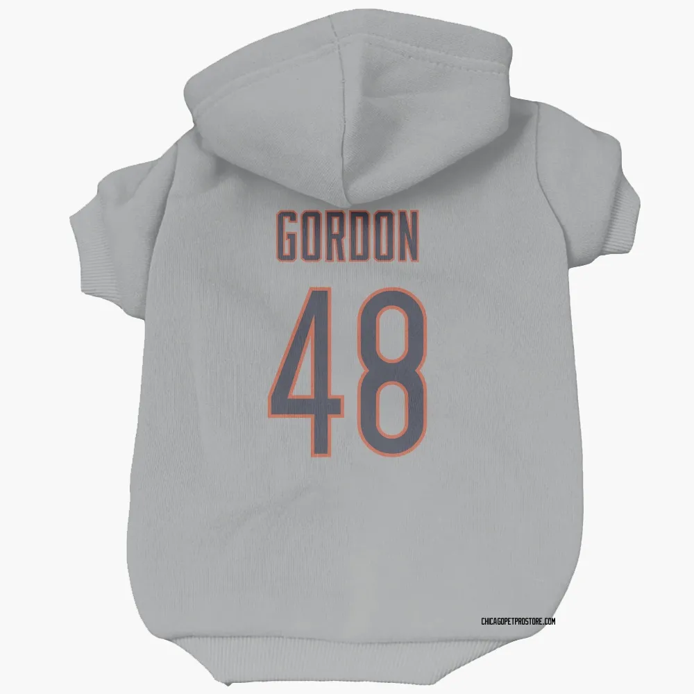 Chicago Bears Thomas Gordon Silver Pet Hoodie for Dog & Cat