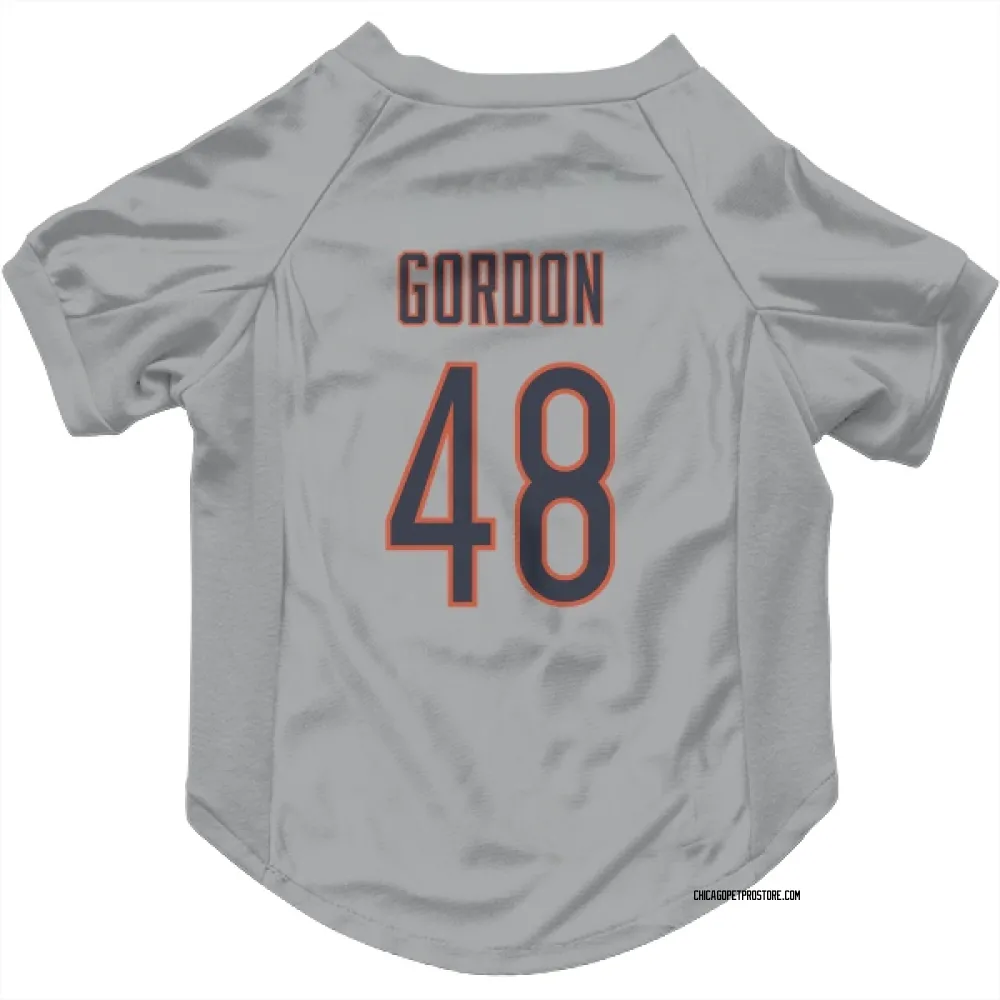 Chicago Bears Thomas Gordon Silver Pet Jersey for Dog & Cat