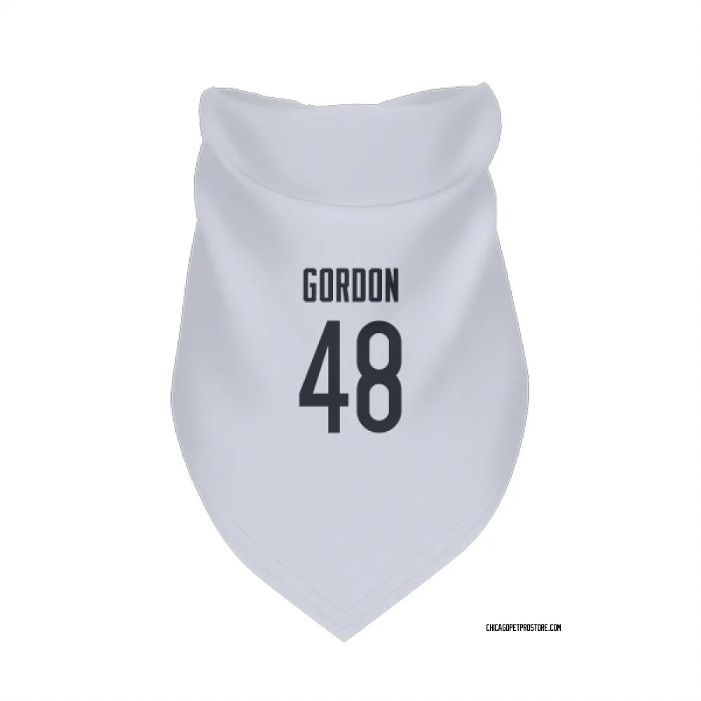 Chicago Bears Thomas Gordon White Pet Bandana for Dog & Cat
