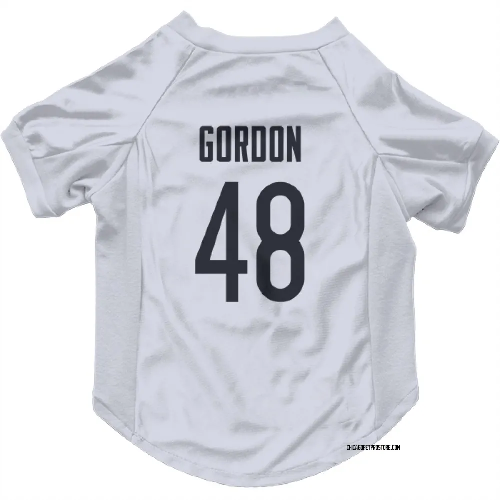 Chicago Bears Thomas Gordon White Pet Jersey for Dog & Cat