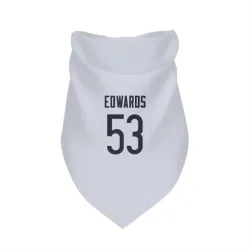 Chicago Bears T.J. Edwards White Pet Bandana for Dog & Cat