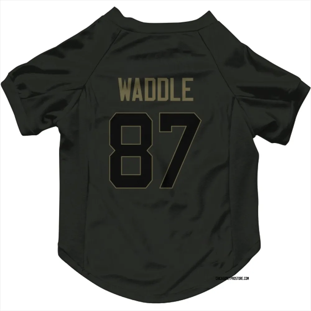 Chicago Bears Tom Waddle Black Service Pet Jersey for Dog & Cat