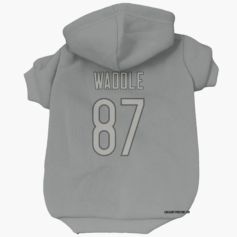 Chicago Bears Tom Waddle Charcoal Pet Hoodie for Dog & Cat