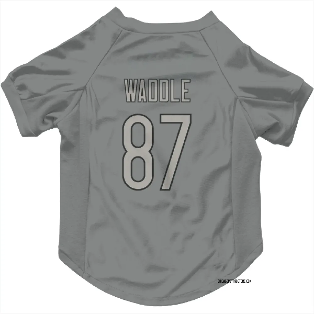 Chicago Bears Tom Waddle Charcoal Pet Jersey for Dog & Cat