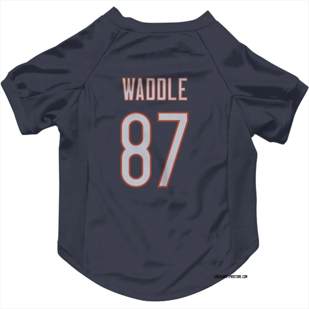 Chicago Bears Tom Waddle Navy Pet Jersey for Dog & Cat