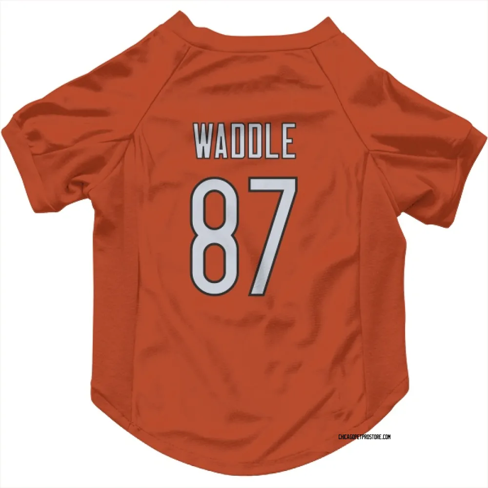Chicago Bears Tom Waddle Orange Pet Jersey for Dog & Cat