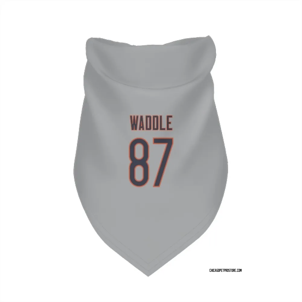 Chicago Bears Tom Waddle Silver Pet Bandana for Dog & Cat