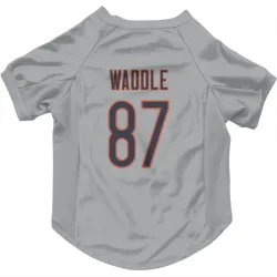Chicago Bears Tom Waddle Silver Pet Jersey for Dog & Cat