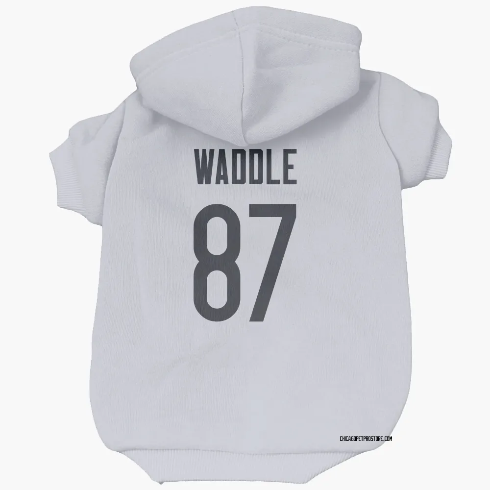 Chicago Bears Tom Waddle White Pet Hoodie for Dog & Cat