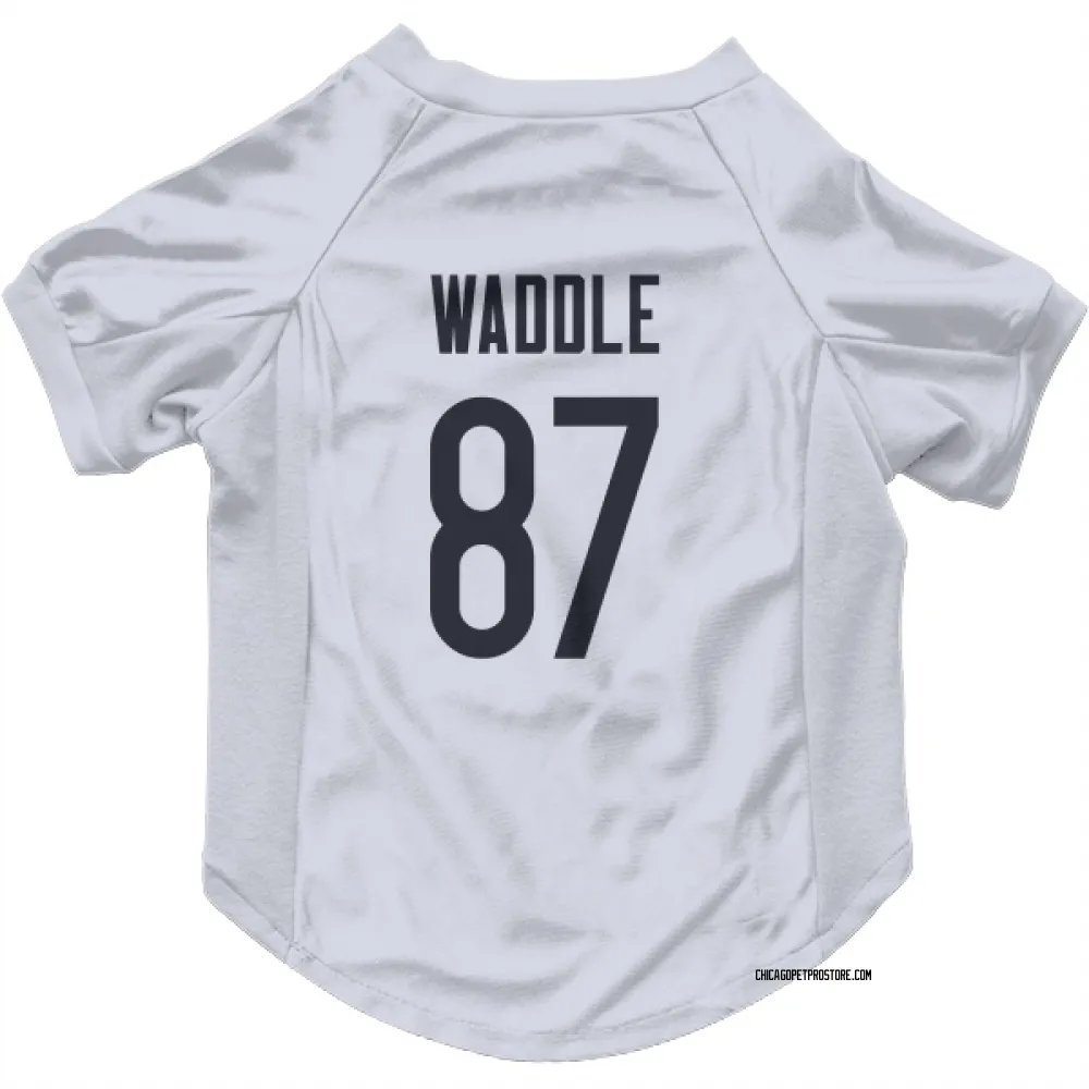 Chicago Bears Tom Waddle White Pet Jersey for Dog & Cat