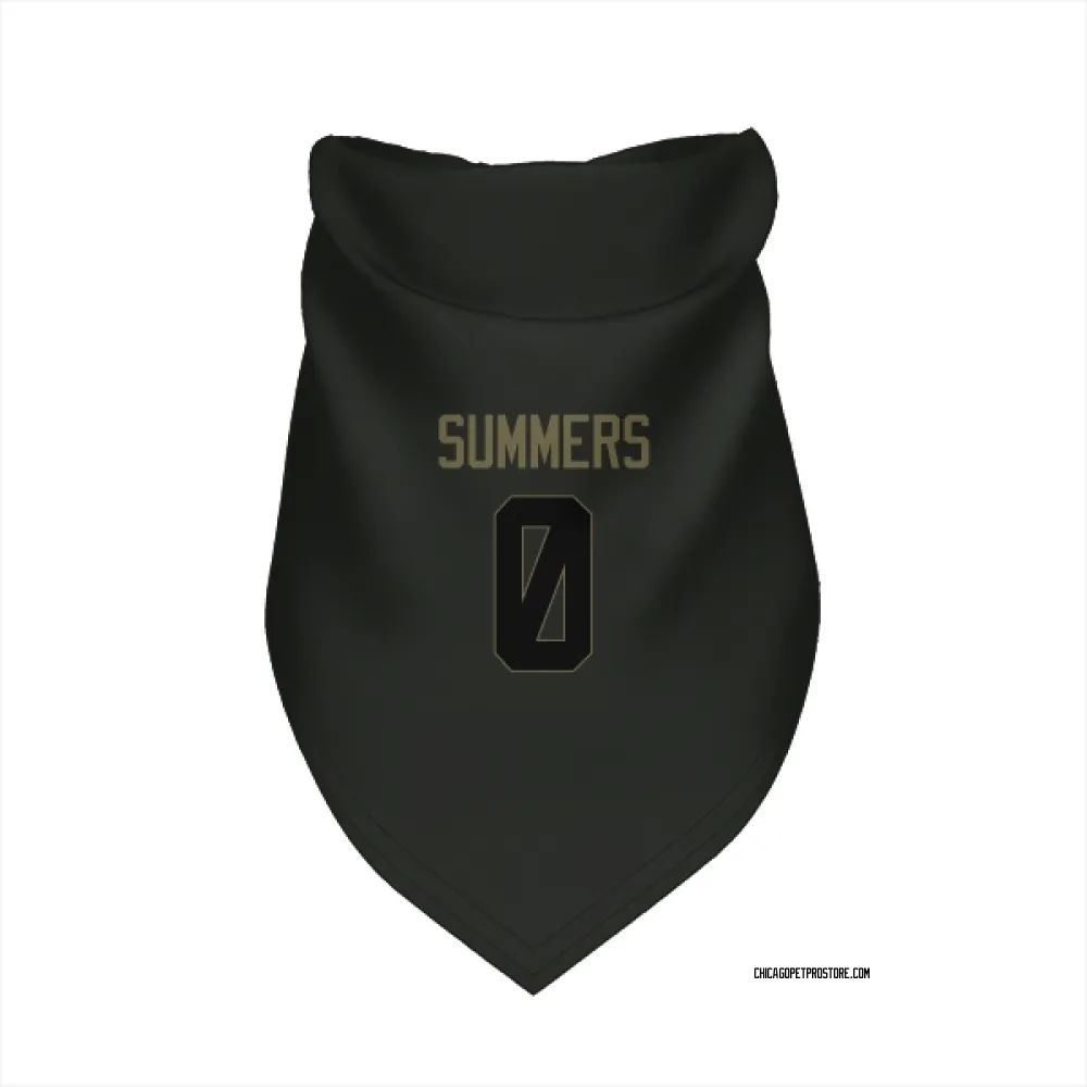 Chicago Bears Ty Summers Black Service Pet Bandana for Dog & Cat