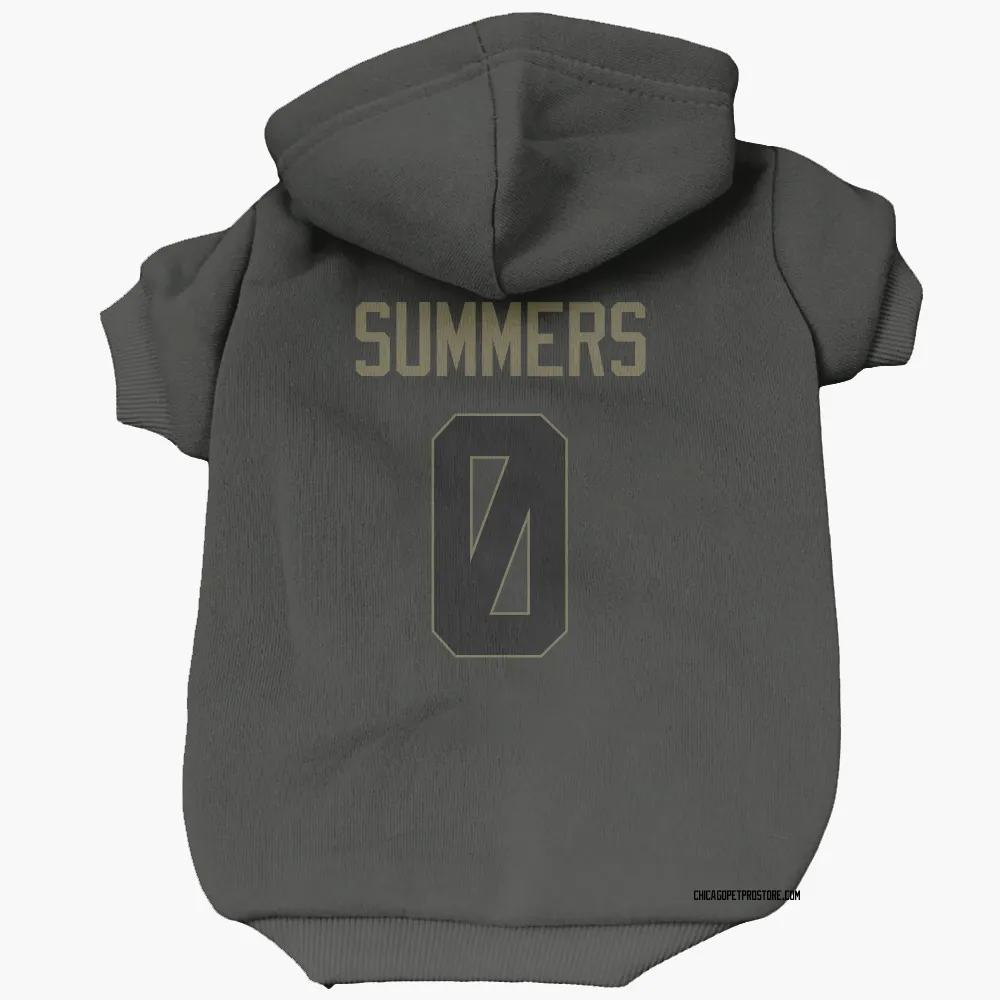 Chicago Bears Ty Summers Black Service Pet Hoodie for Dog & Cat