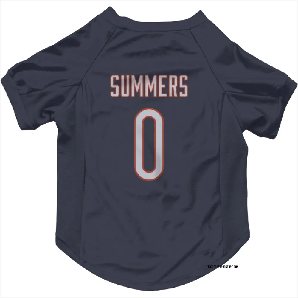 Chicago Bears Ty Summers Navy Pet Jersey for Dog & Cat