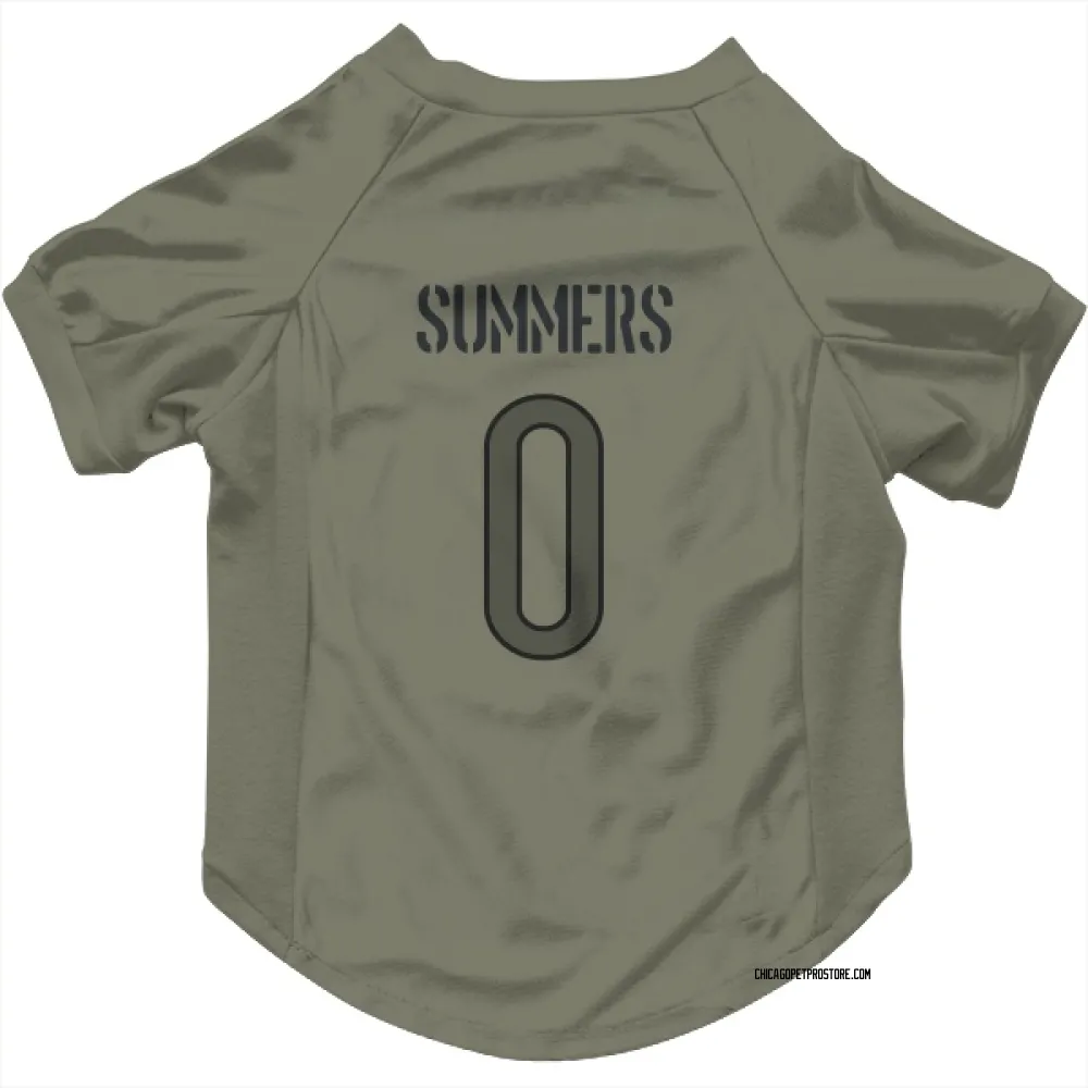 Chicago Bears Ty Summers Olive Pet Jersey for Dog & Cat