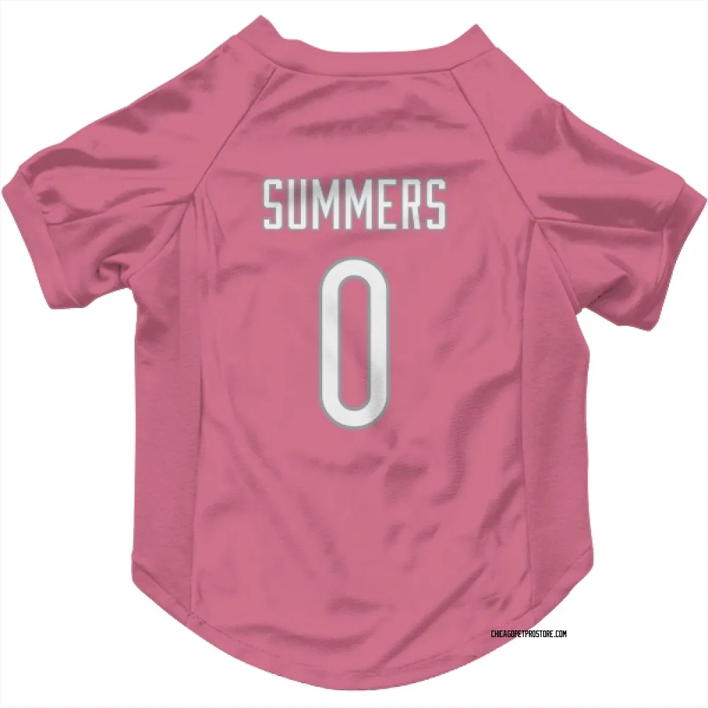 Chicago Bears Ty Summers Pink Pet Jersey for Dog & Cat