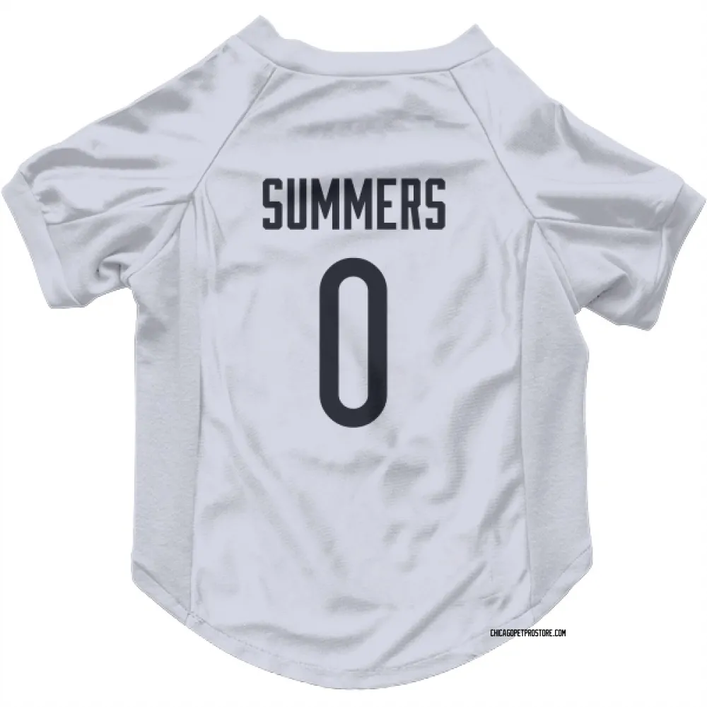 Chicago Bears Ty Summers White Pet Jersey for Dog & Cat