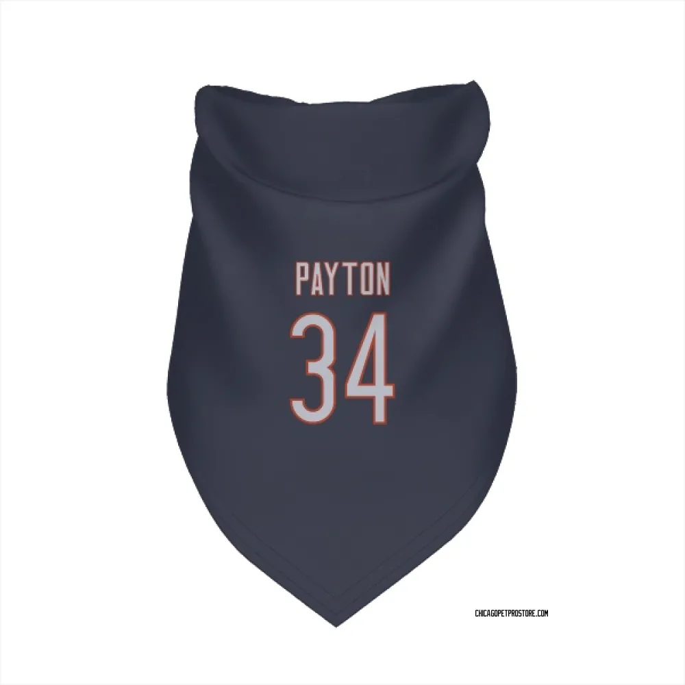 Chicago Bears Walter Payton Navy Pet Bandana for Dog & Cat
