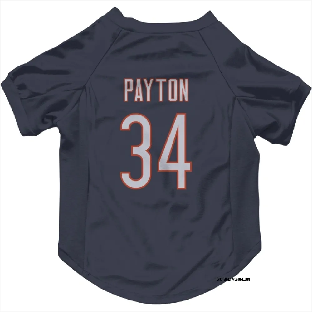 Chicago Bears Walter Payton Navy Pet Jersey for Dog & Cat