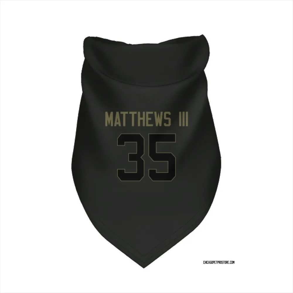 Chicago Bears Wayne Matthews III Black Service Pet Bandana for Dog & Cat