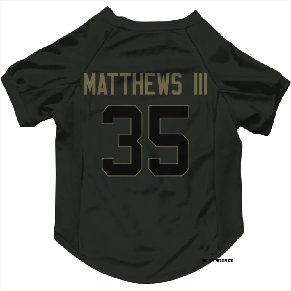 Chicago Bears Wayne Matthews III Black Service Pet Jersey for Dog & Cat
