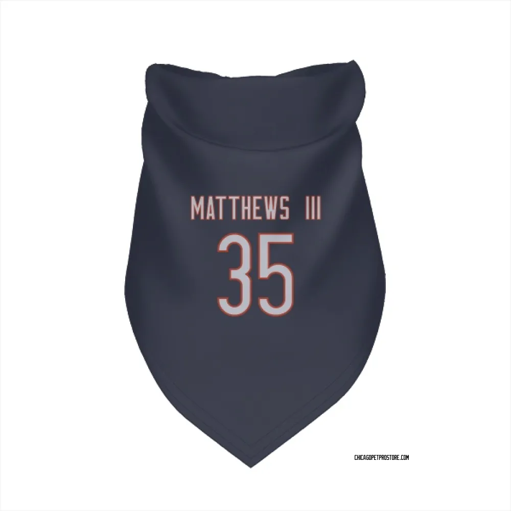 Chicago Bears Wayne Matthews III Navy Pet Bandana for Dog & Cat