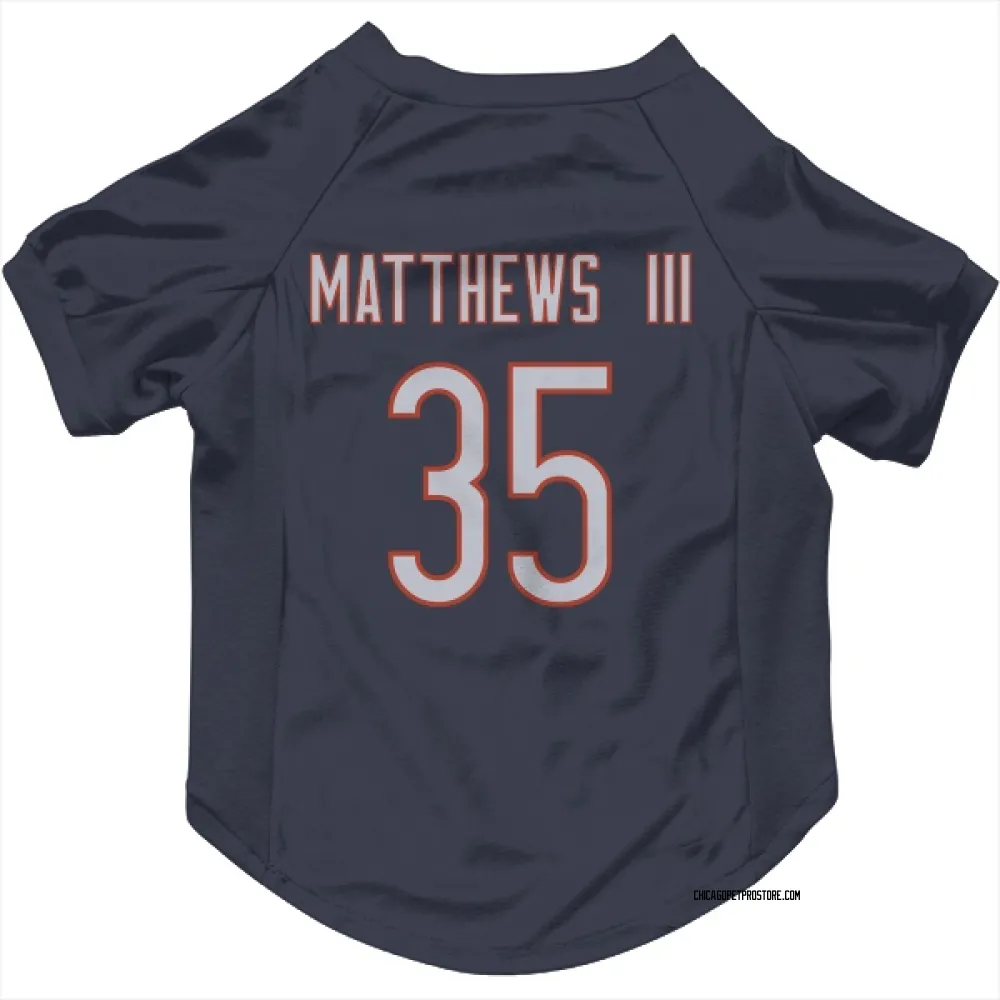 Chicago Bears Wayne Matthews III Navy Pet Jersey for Dog & Cat