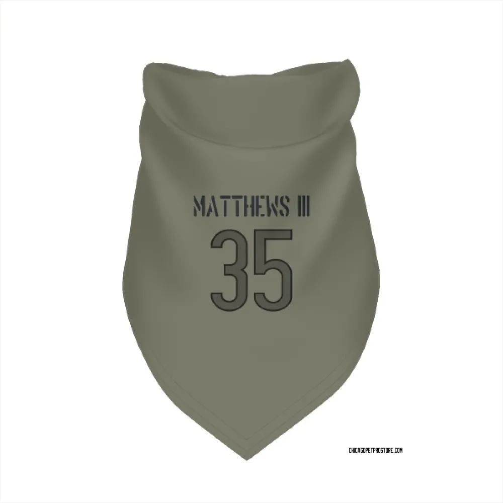 Chicago Bears Wayne Matthews III Olive Pet Bandana for Dog & Cat