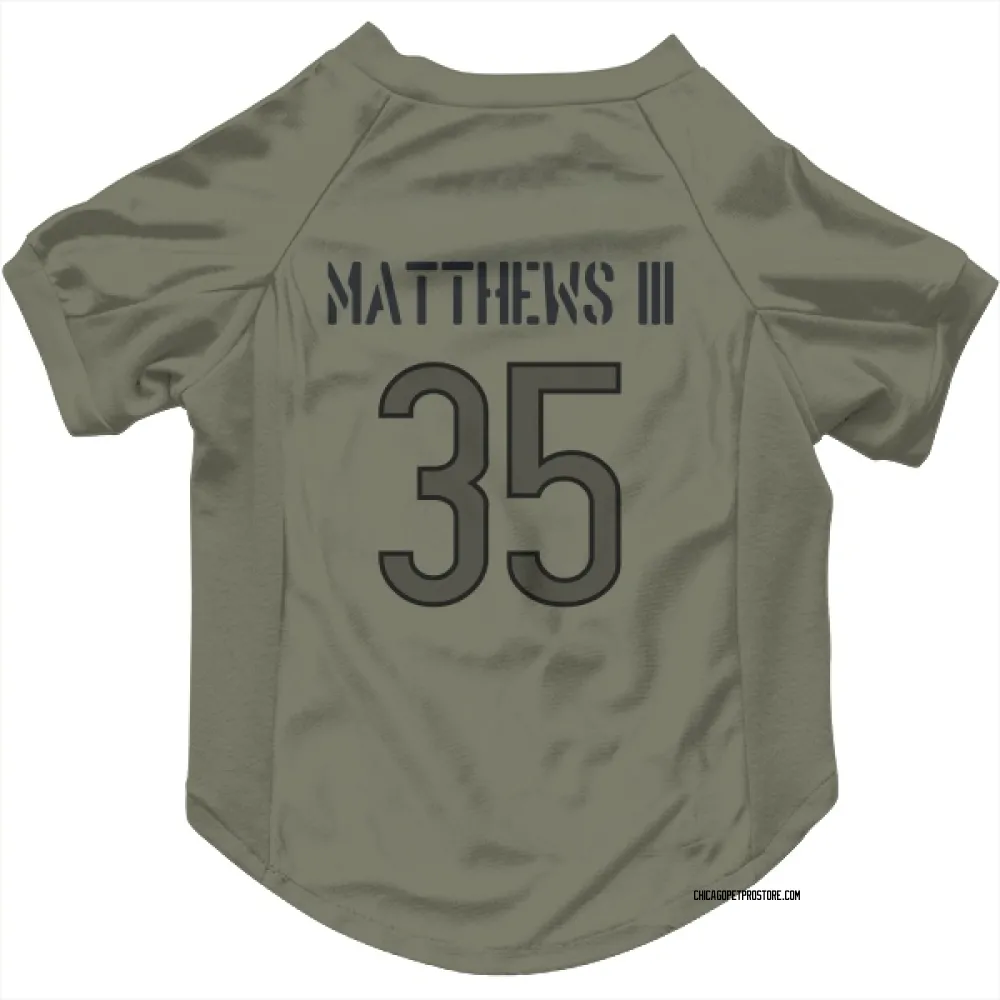 Chicago Bears Wayne Matthews III Olive Pet Jersey for Dog & Cat