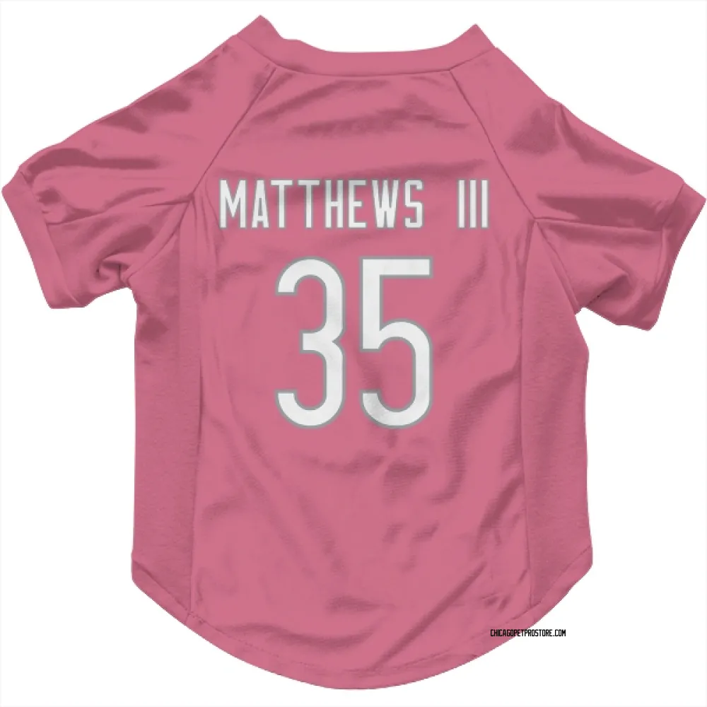 Chicago Bears Wayne Matthews III Pink Pet Jersey for Dog & Cat