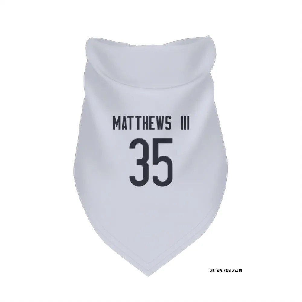 Chicago Bears Wayne Matthews III White Pet Bandana for Dog & Cat