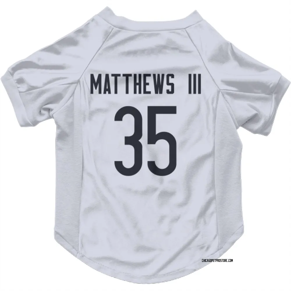 Chicago Bears Wayne Matthews III White Pet Jersey for Dog & Cat